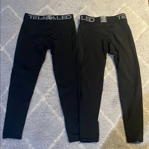 Kids Black Compression Pants